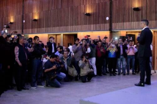 Encuentro de Alejandro Murat con medios de comunicación